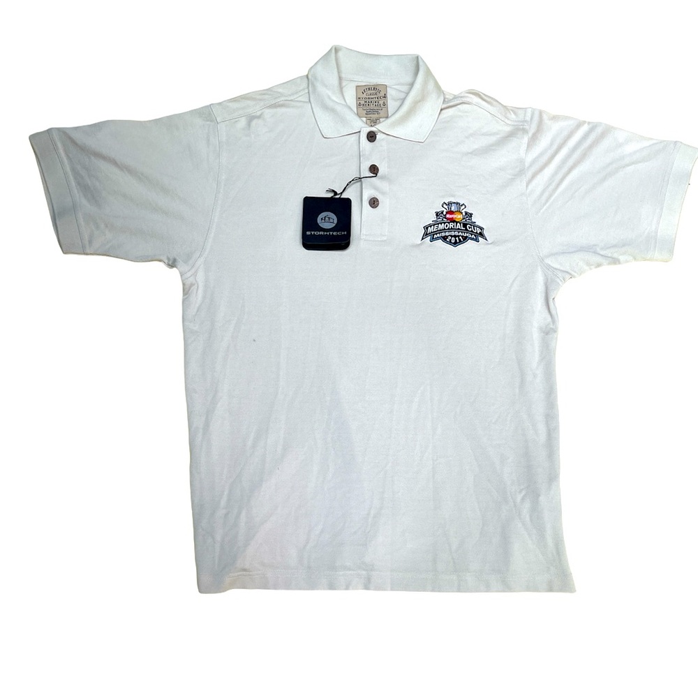 Brand New white Storm tech golf polo athletic size small S